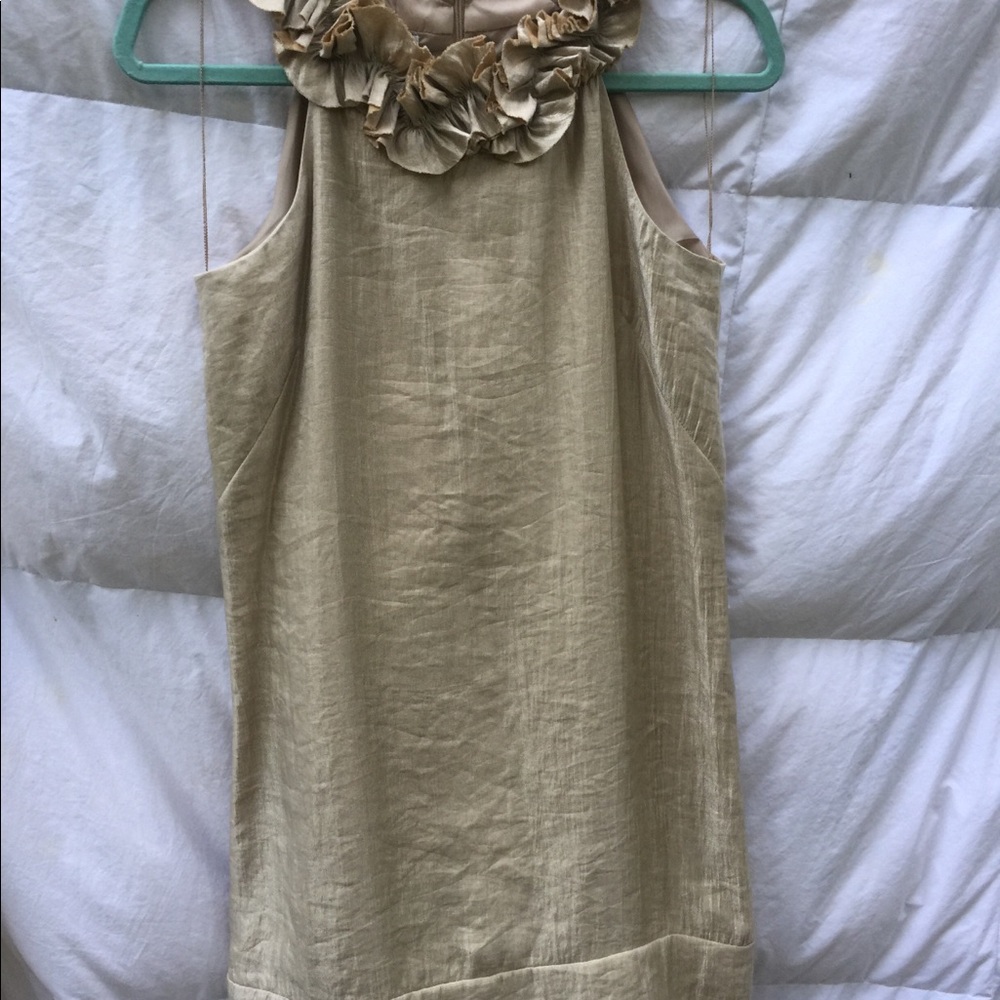 London Times cocktail dress size 4 gold